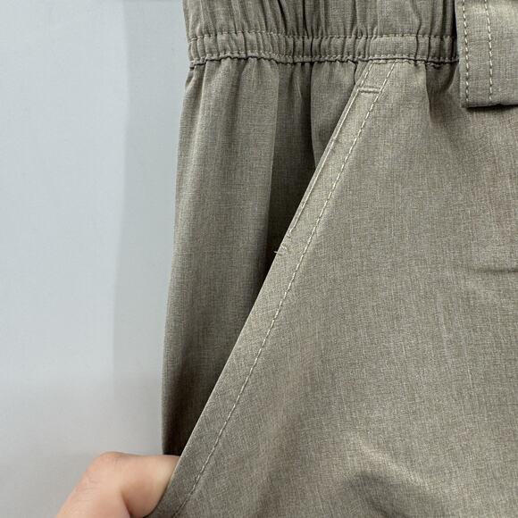 Aftco Men's Fishing Shorts Sz 36 Light Tan Brown Cargo Stretch Lightweight - Picture 3 of 12